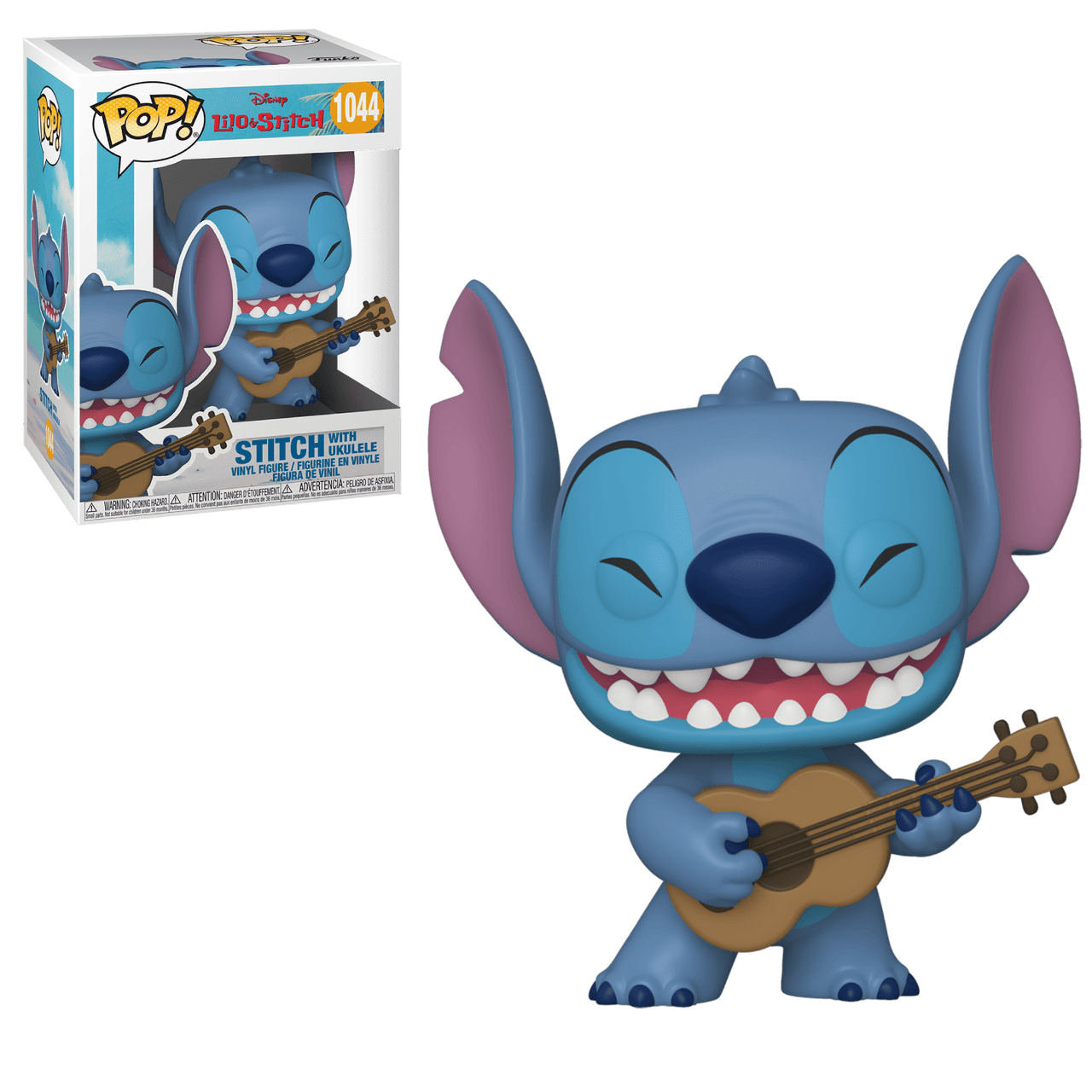 Funko POP! Disney. Lilo & Stitch: Stitch with Ukulele (1044) – купить по  выгодной цене | Интернет-магазин комиксов 28oi.ru