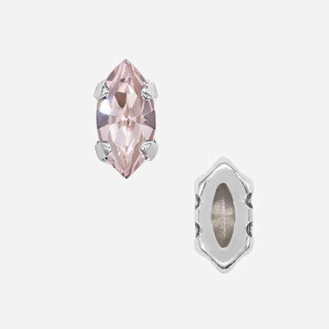 Кристалл Маркиз (Marquise Fancy Stone) в цапах, оттенок 