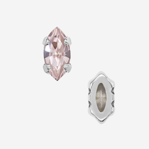 Кристалл Маркиз (Marquise Fancy Stone) в цапах, оттенок 