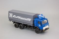 KAMAZ-53212 flatbed truck with tarpaulin Sovtransavto Elecon 1:43