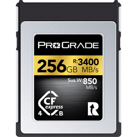 Карта памяти ProGrade 256GB Cfexpress B 4.0 Gold 3400/3000/850 MB/s