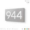 Номер на дверь 944, табличка на дверь для офиса, квартиры, кабинета, аудитории, склада, серая 120х70 мм, Айдентика Технолоджи