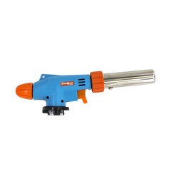 73-0-017 Горелка газовая на баллон, сопло 22 х 76 мм, пьезоподжиг, расход 132 г/ч, работа 360°, ABS (РемоКолор)