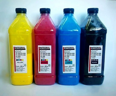 Тонер Integral Kyocera цветной TK-540,550,560,580,590,865, 500гр Magenta