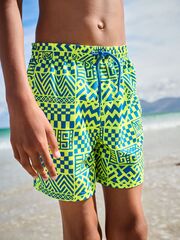 Плавки для мальчика Next E90-236, Ярко-зеленый, Синий