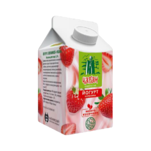 Йогурт питьевой Чабан со вкусом Клубники 1,6% 430гр