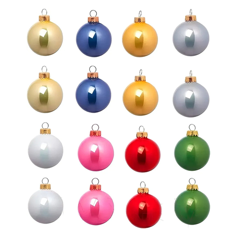 Набор ёлочных украшений (шар) Vintertid, 16 шт, 6 см, пластик, разноцветный