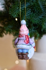 Керамическая елочная игрушка 