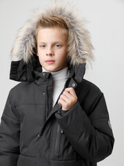 пальто  для мальчика  ВК 36110/1 ГР