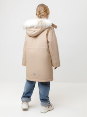 пальто  для девочки  ВК 38107/9 ГР