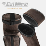 Тубус на 2 кия GuePod коричневый нубук фото №3