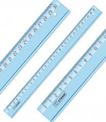 
          Линейка 30 см Стамм Cristal, пластик, прозрачная, голубая