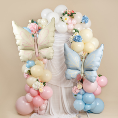 К Фигура, Бабочка нежная, Сатин, Голубой, 37''/94 см, 1 шт.