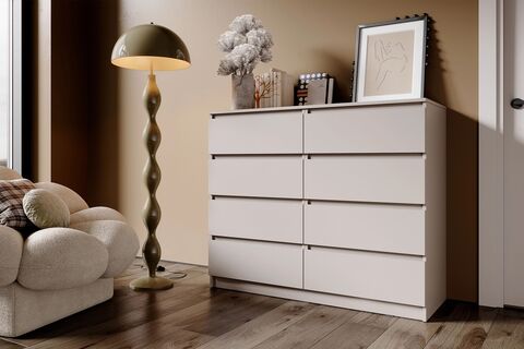 Комод Челси 8 ящиков (Кашемир, Кашемир)