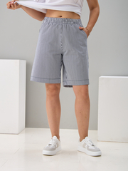 Шорты Н-147/синяяполоса-джинс