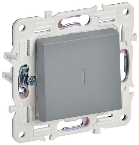 SKANDY Выключ. 1-кл. с инд. 10А SK-V07Gr сер. IEK