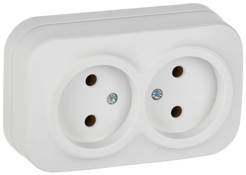 GLORY Роз. 2-я без з/к/ш о/у 10А РС22-2-ХБм бел. м. IEK