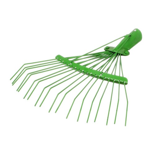 Грабли веерные, проволочные, металлическая основа, 18-ти зубые (Россия) 66-1-101