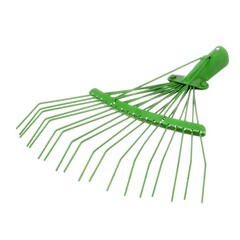 Грабли веерные, проволочные, металлическая основа, 18-ти зубые (Россия) 66-1-101