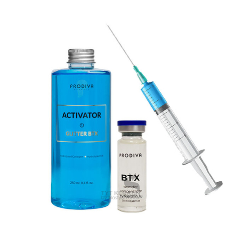 Prodiva GLITTER BTX Ампульный ботокс концентрат для разглаживая и блеска волос 1 шт УСПЕЙ КУПИТЬ! Вывод из ассортимента