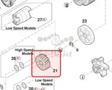 Sharp Fusing drive gear 24L original NGERH2615FCZZ