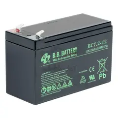 Аккумуляторная батарея B.B. Battery BC 7.2-12 BB (12V 7,2Ah ДхШхВ 151x65x100 мм, масса 2,2 кг) клеммы F2 — фото 2