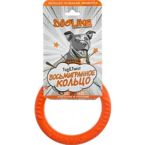 Doglike игрушка для собак Кольцо 8-мигранное DL оранжевое