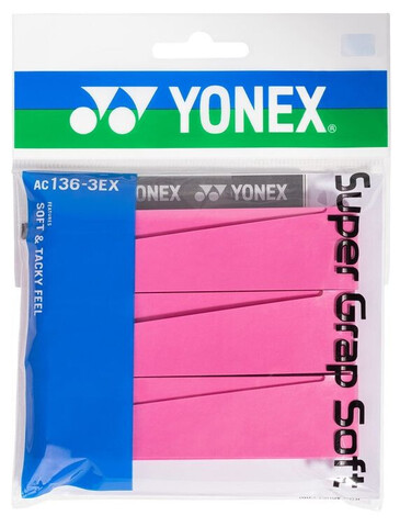 Намотки теннисные Yonex Super Grap Soft 3P - pink