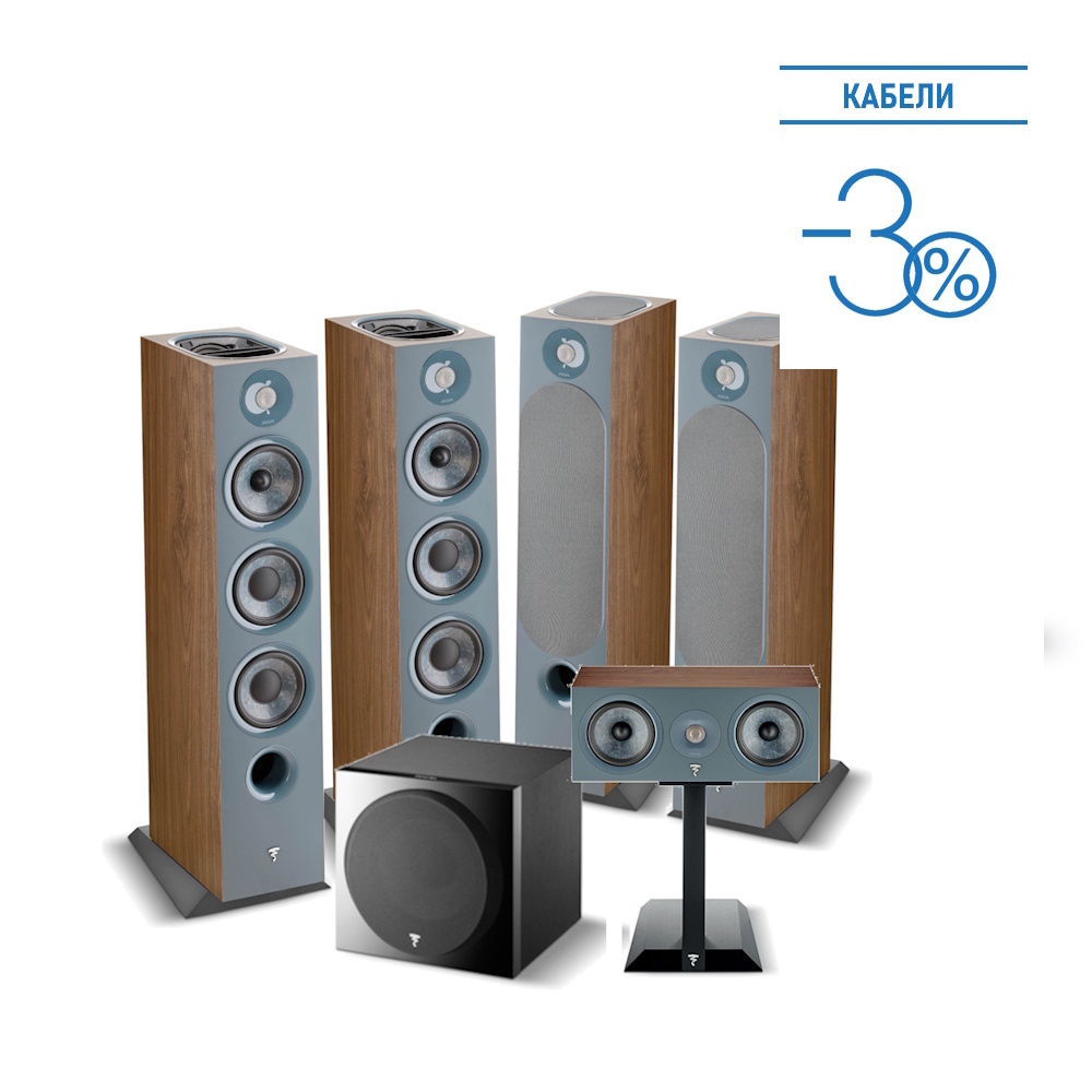 Комплект акустики Dolby Atmos Focal Chora 826-D 5.1.4 Dark Wood ...