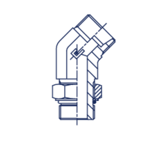 Штуцер FRA45 DL22 UNF1.1/16" (корпус) CAST