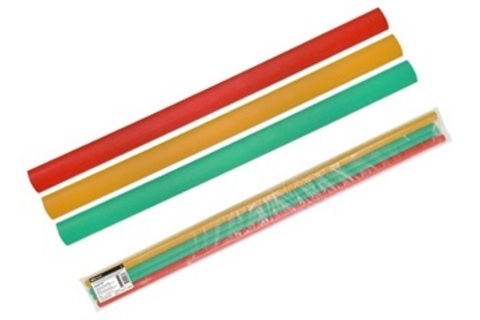 Трубки термоусаживаемые, набор 3 цвета по 3 шт. ТТкНГ(3:1)-3,2/1,0 TDM