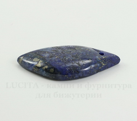 Подвеска Ляпис Лазурит (прессов., тониров) (цвет - темно-синий) 37,5х20,6х5,6 мм №76