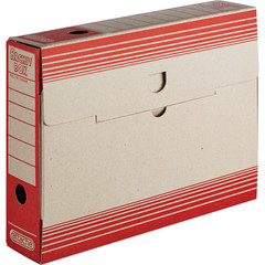 Короб архивный Attache картон красный 256х75х322 мм