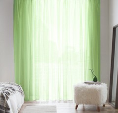 Тюль в гостиную вуаль 400*250 Моника 100438-1 фисташка