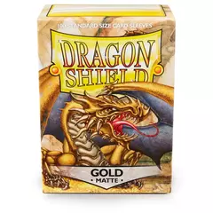 Dragon Shield - Золотые матовые протекторы 100 штук