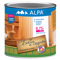 Лак Alpa для бани и сауны 0,75л