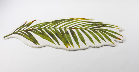 Коврик 80х160 Abyss & Habidecor Пальма 165 белый/зеленый