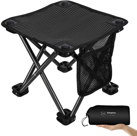 Картинка стул кемпинговый Kingcamp 1903 Mini Folding Stool черный - 1