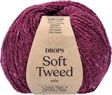 Пряжа Drops Soft Tweed 14 вишневый сорбет