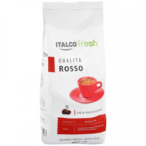 купить Кофе в зернах Italco Qualita Rosso, 1 кг (Италко)