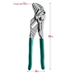 KRAFTOOL Vise-Wrench, 180 мм, клещи переставные-гаечный ключ (22063)