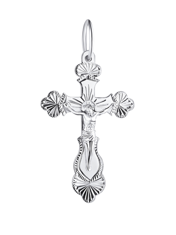 Крестик православный из серебра