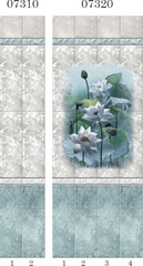 Панель ПВХ фотопечать 3D Panda Лазурь 2700х250 мм