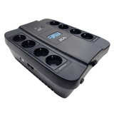 ИБП Powercom SPD-550U LCD USB, ID(1456259), 550VA/330W, Линейно-интерактивный, аппроксимированная синусоида, USB, 4xEURO(bat) 4xEURO(protect), LCD, RJ45/11, USB ЗУ
