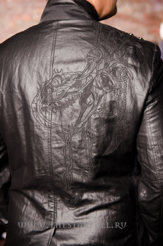 Affliction | Куртка мужская NIGHT JARS 10OW451 вышивка на спине змея