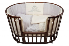 Комплект в кроватку Nuovita "Prestigio Pizzo", 6 предметов. (grigio / серый)