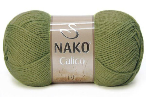 Пряжа Nako Calico 11923 хаки