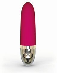 Ярко-розовый водонепроницаемый вибратор Sleak Freak - 14,5 см. - 