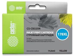 Картридж струйный Cactus CS-CB325N(CS-CB325) №178XL желтый (14.6мл) для HP PS B8553, C5383, C6383, D5463