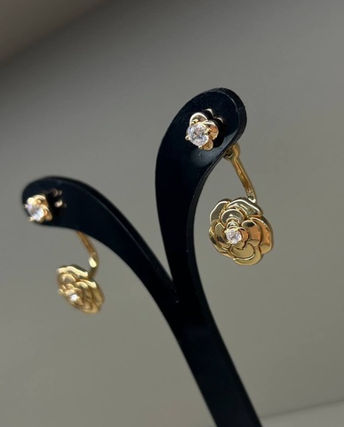 Серьги Chanel Коллекция BOUTON DE CAMÉLIA